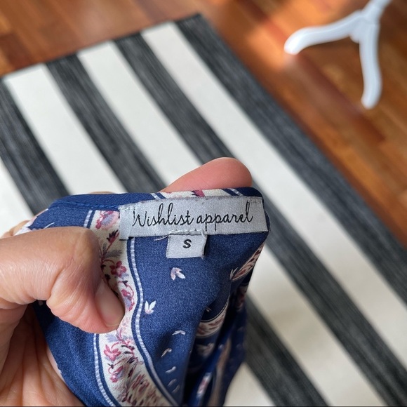 Wishlist apparel Boho Floral Print Dress with Ruffle Long Sleeve Size: S‎ - Picture 4 of 6